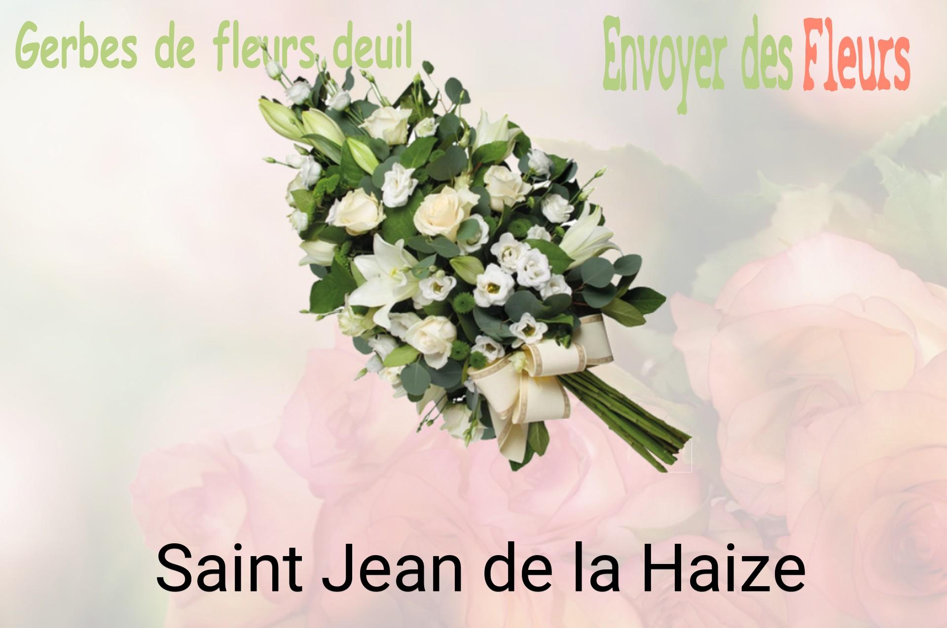 Gerbe de fleurs de deuil livrée à Saint-Jean-de-la-Haize